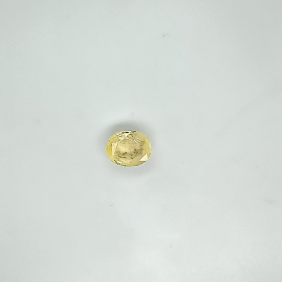 Yellow Sapphire (Pukhraj) 6.74 Ct Good quality Yellow Sapphire (Pukhraj) 6.74 Ct Good quality